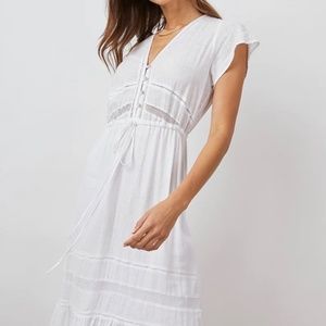 Kiki Dress Rails XS White Lace Detail